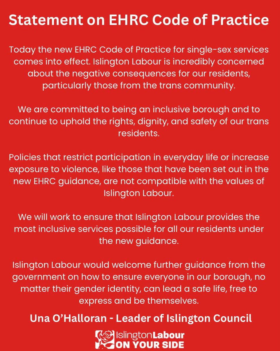 EmilyThornberry's tweet photo. A reminder that yesterday, today, tomorrow and always: trans women are women and trans men are men. 

Proud to represent a Borough that recognises that protecting women doesn't need to come at the expense of trans people's safety and dignity. https://t.co/0X4uJuYboK