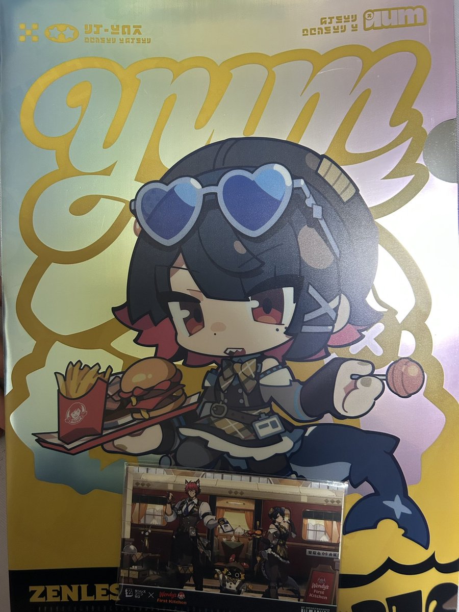 kstr56867's tweet photo. 仕事終わりにWendy's寄ってきた。
1/5を見事引き当てることに成功
普通のクリアファイルかと思ったら光沢凄くて結構しっかりしたファイルだった https://t.co/gTuh2spzkt