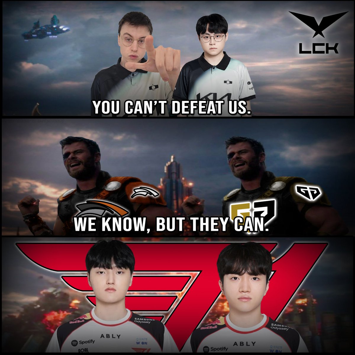 Abyss_ix's tweet photo. Reality Check #LCK https://t.co/Ru05jGYZy1