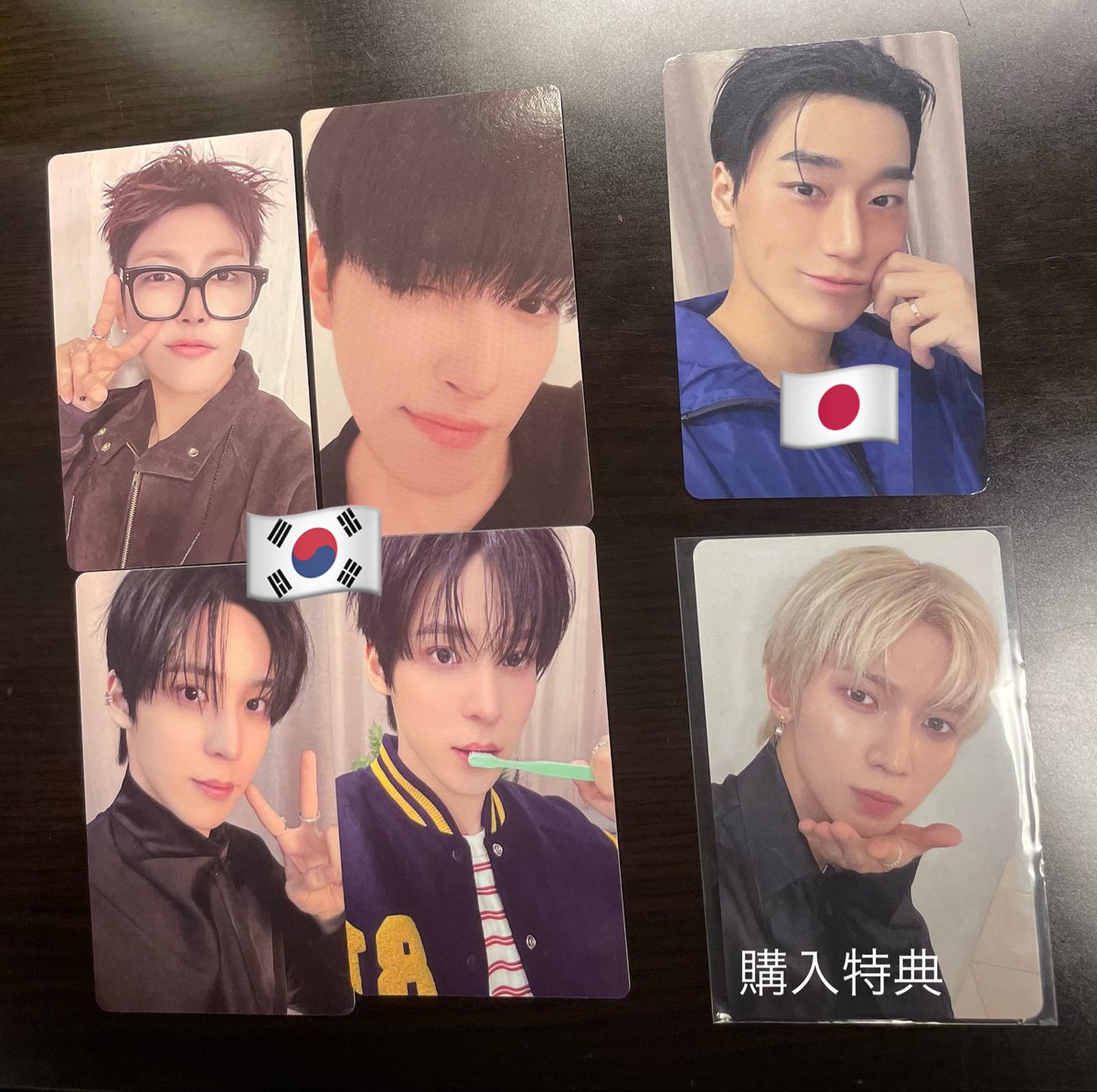 8meme710's tweet photo. ATEEZ アチズ トレカ ラントレ 交換
ATINY'S VOYAGE TINY MYSTERY ペンミ

譲)🇰🇷ホンジュン ユノ
     🇯🇵サン
     購入特典  ヨサン
(写真1枚目)

求)🇰🇷サン優先   ユノ ウヨン 
     🇯🇵ユノ ヨサン 
     購入特典 サン
(写真2枚目丸枠)

🇰🇷🇯🇵は異種交換🙆🏻‍♀️

郵送交換可能な方リプお待ちしてます🙇🏻‍♀️ https://t.co/5tuJXLbsl4