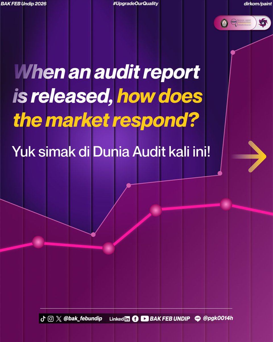 BAK_FEBUNDIP's tweet photo. [𝐃𝐮𝐧𝐢𝐚 𝐀𝐮𝐝𝐢𝐭 𝐄𝐩𝐬.𝟏𝟒 🔍]

Halo, Calon Auditor Muda! 👩🏼‍💻

Bisakah satu laporan audit membuat investor semakin percaya atau justru memilih pergi? 👀 https://t.co/Pnn3UnXBXg
