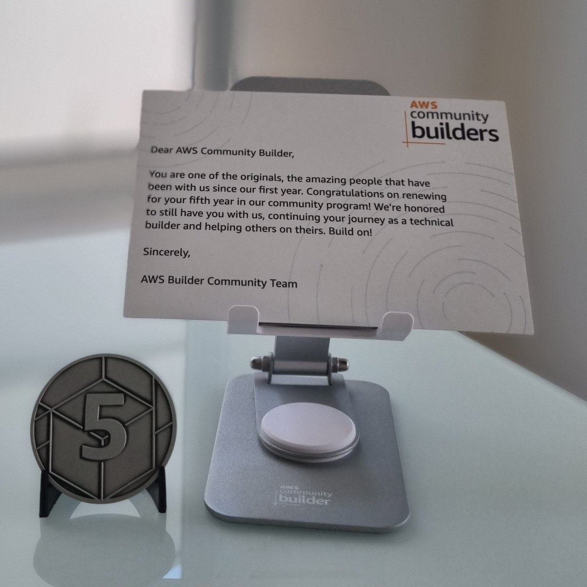 viccydoex's tweet photo. A surprise at the doorstep! 🎁 ✨ So cool to receive this exclusive swag kit celebrating my 5th year as an AWS Community Builder!

​Huge thanks to the AWS team for the support. Back to building and sharing cloud content! ☁️💪

​👉 https://t.co/JNrvFFZZz6

​#AWS #AWSCommunity https://t.co/vhsAGsH0dM