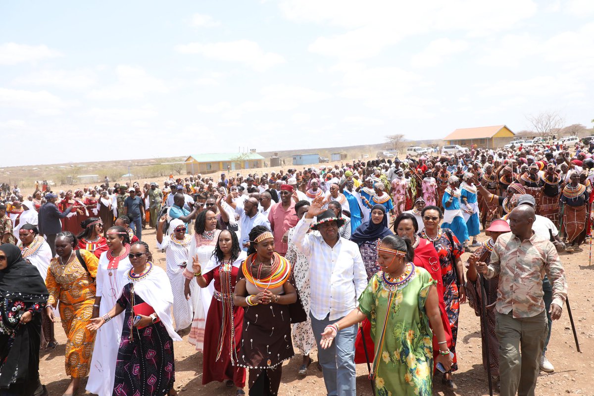 GovMohamudAli's tweet photo. Today, I joined Defence CS Hon. @SoipanTuya , Chief Guest at the Rendille Women Caucus Empowerment Fund fundraiser in Loglogo, Laisamis. We also visited the Loglogo Rescue Centre, which protects survivors of child marriage, FGM and GBV, restoring hope, dignity and opportunity. https://t.co/7P07wvqsvT