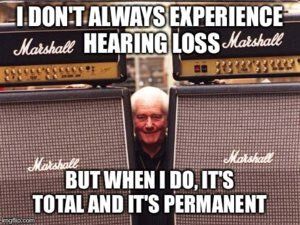 PFunk1975's tweet photo. The current ringing in my ears is deafening, but I wouldn't have it any other way.

#hearingloss #marshallamps #tinnitus  #loudmusic #rockguitar https://t.co/9PyqvON7GY