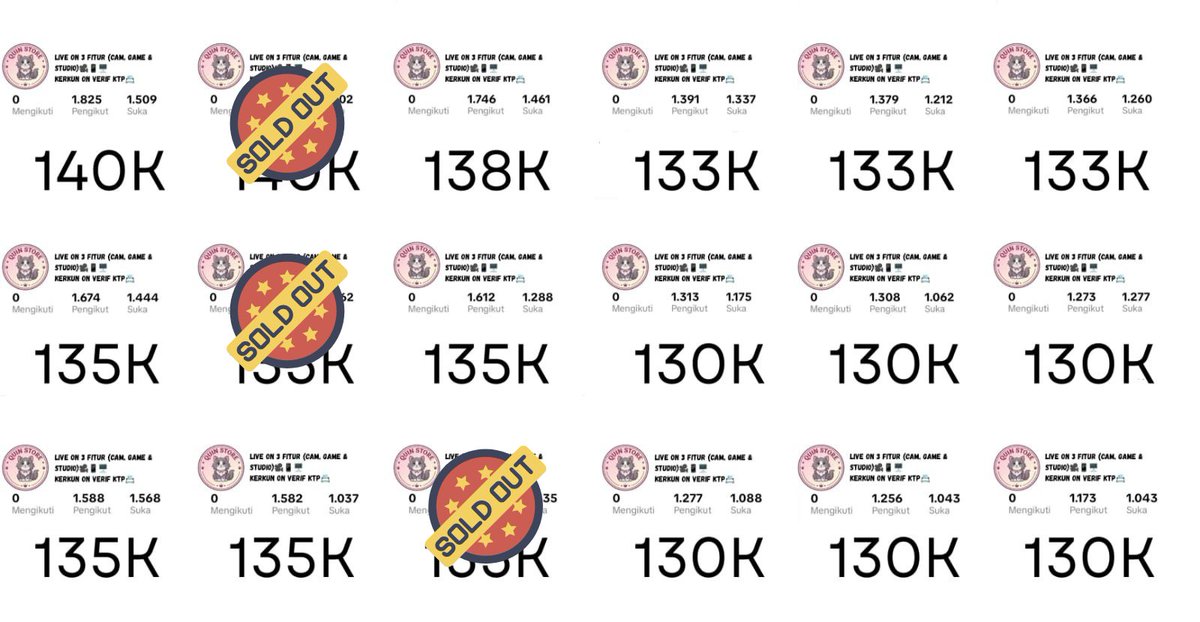 quinmystore's tweet photo. akun tiktok ex pemakaian pribadi live+tiktokshop aman folls indo data siap ganti nominus. harga/nego         

wts wtb need acc jual beli akun tiktok #zonauang #ZonaBA https://t.co/dmgRfU33ga