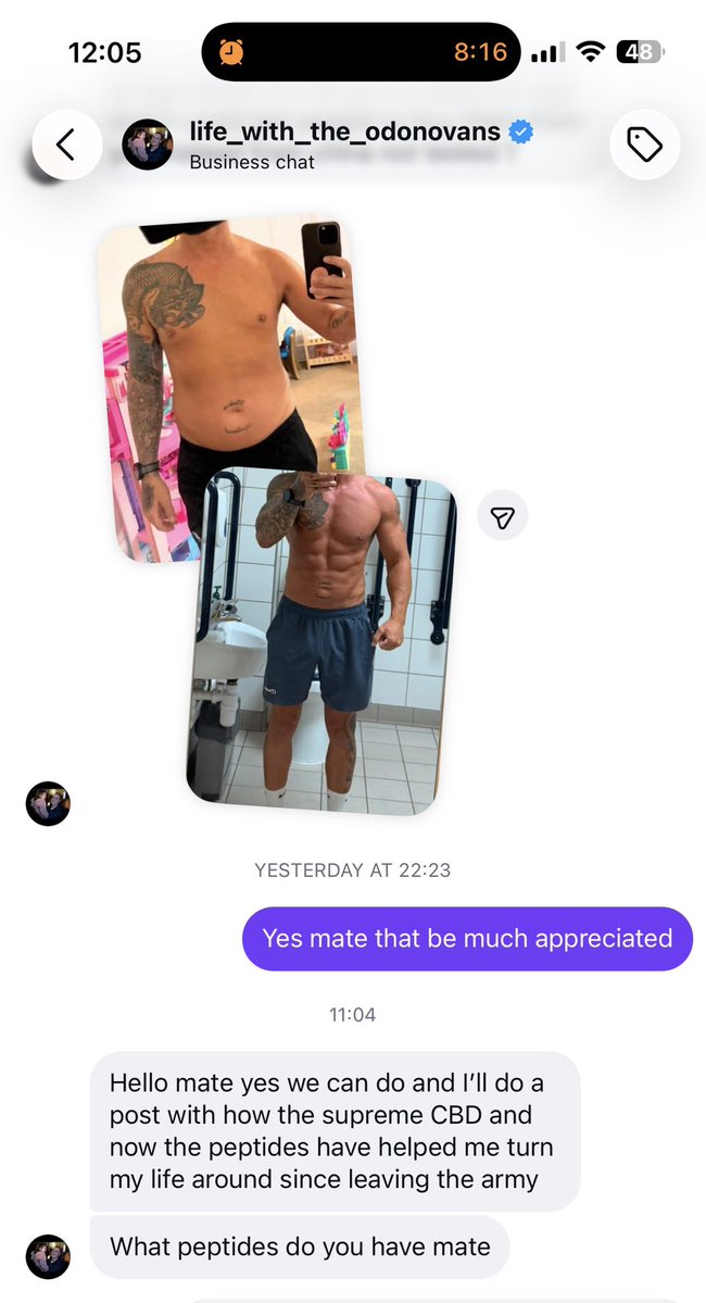afowler06's tweet photo. I’m not the only one getting in shape from @SUPREMEPEP_1  they don’t do the work for you,  but the growth hormones make you feel great,  strip body fat.  I use tesamorelin to reduce body fat,  and TB - 500 and BCP - 157 for recovery for my tendon injuries,  save 20% with code Fowler20 at https://t.co/QDmiMbY9af you won’t regret it,  comes with needles,  the pen already mixed 👍🏻