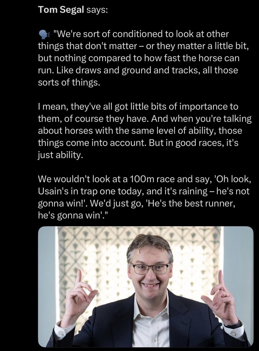 ColdHorseTake's tweet photo. Just back the best horse https://t.co/qmid30jgW0