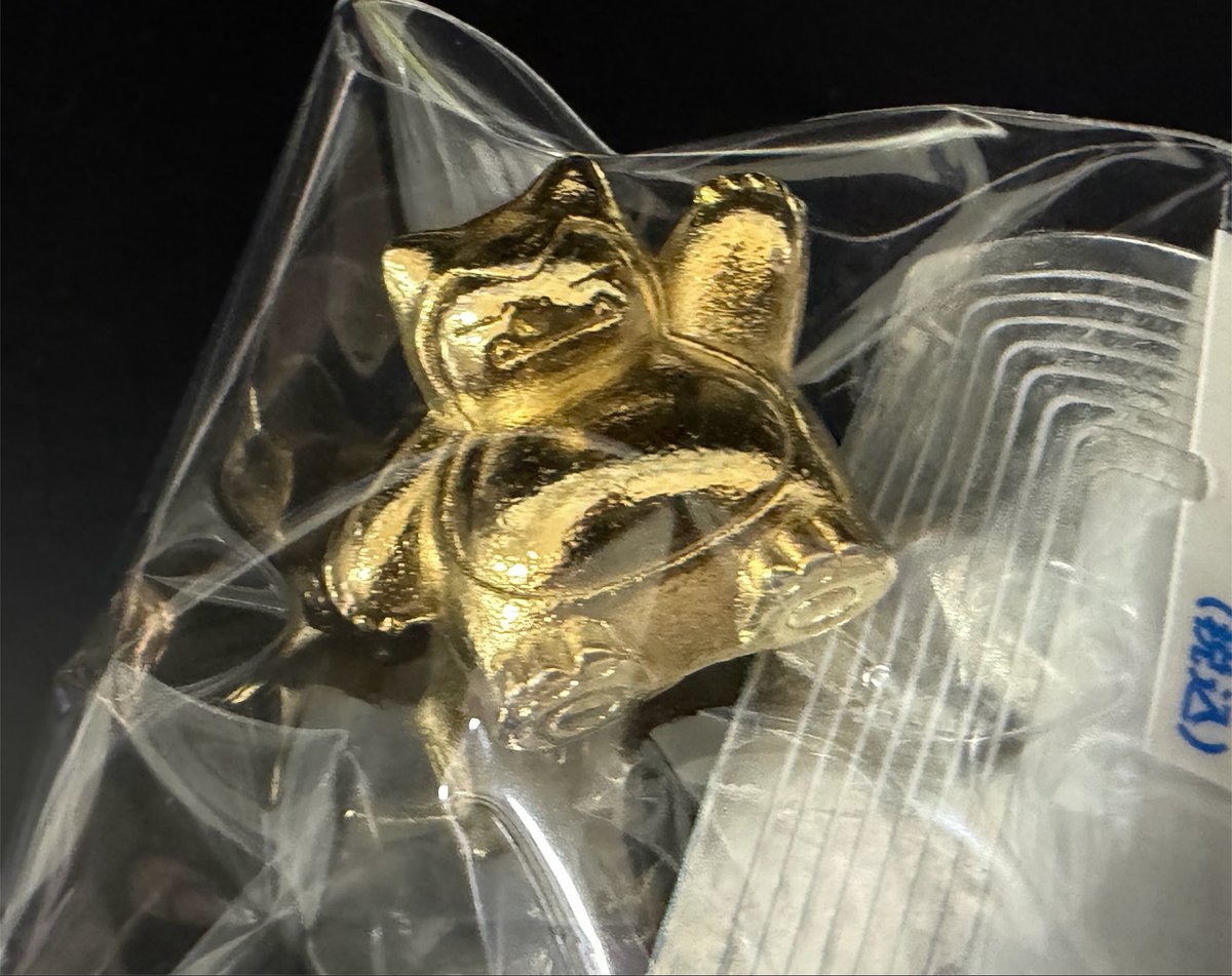 chakuro_P's tweet photo. 何この金のカビゴン！w
めちゃくちゃ地割れのご利益ありそうで即買っちゃったんだけど😍 https://t.co/DuOnbZq7XY