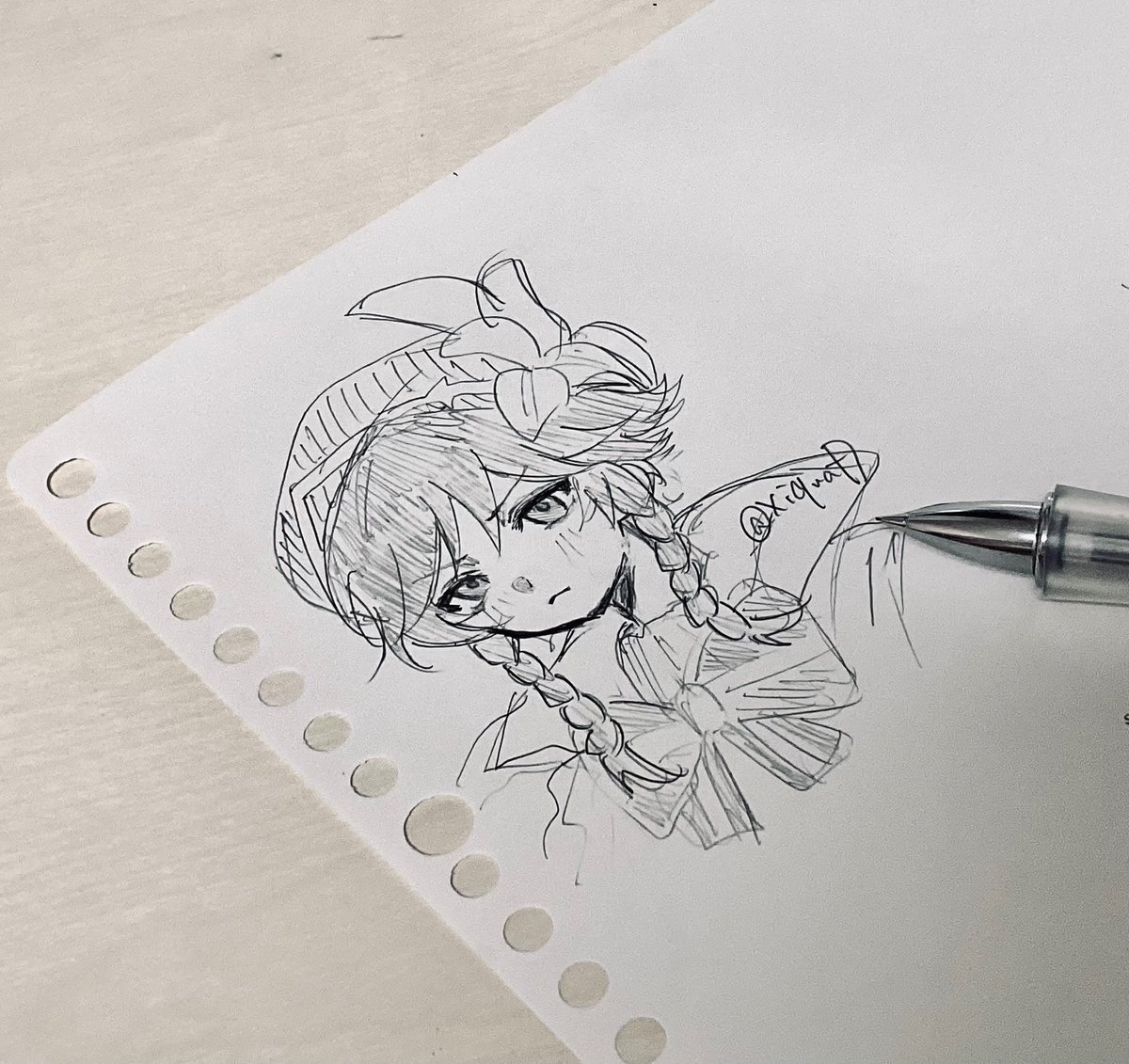 XiqwaD's tweet photo. #原神絵描きさんと繋がりたい
お友達が欲しいので繋タグ失礼します🙏
主にアナログで原神の絵を描いているものです‼️
👤、♻️中心に全反応巡回します！
片思い2日です！ https://t.co/H8r3nSMYY0