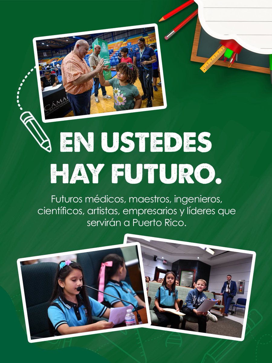 CamaraConPR's tweet photo. Hoy suena el timbre para miles de estudiantes en nuestras escuelas. Desde la Cámara de Representantes les deseamos un excelente año escolar y un nuevo comienzo lleno de aprendizajes, nuevas experiencias y metas por alcanzar.

¡Mucho éxito en este regreso a clases! 📚🍎 https://t.co/QrcrRam3t0