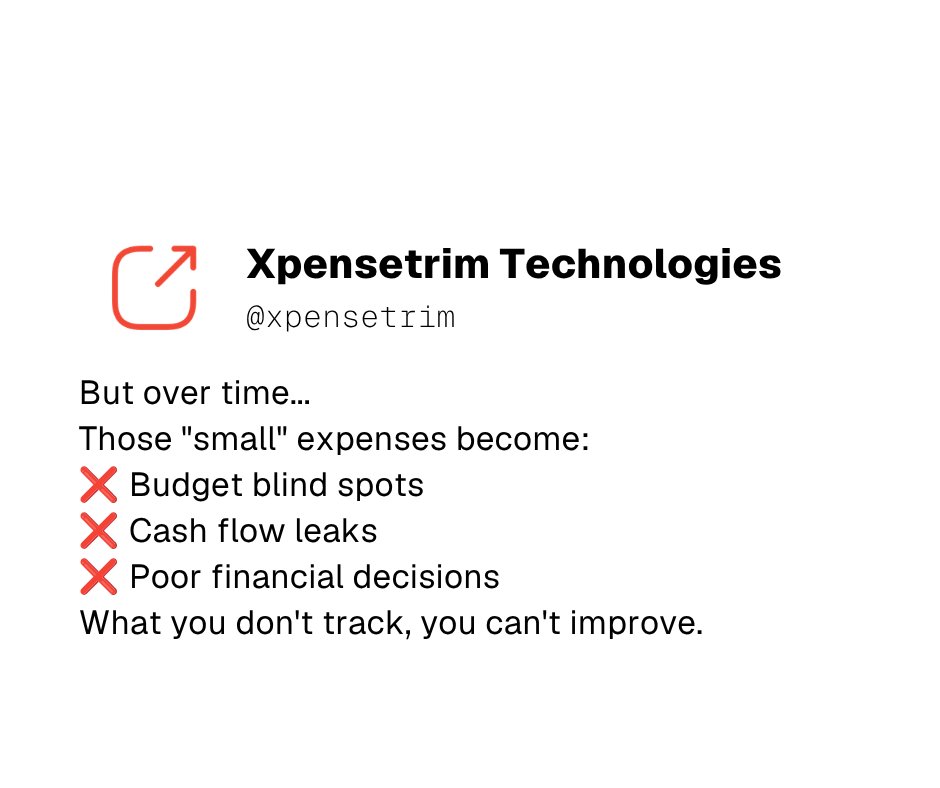 xpensetrim's tweet photo. "The most expensive business mistakes often start with, 'I'll track it later.' 💸

Small expenses add up. Better tracking leads to smarter decisions. #Xpensetrim #ExpenseManagement #Fintech #AI #BusinessFinance https://t.co/j1DGKPNOV2