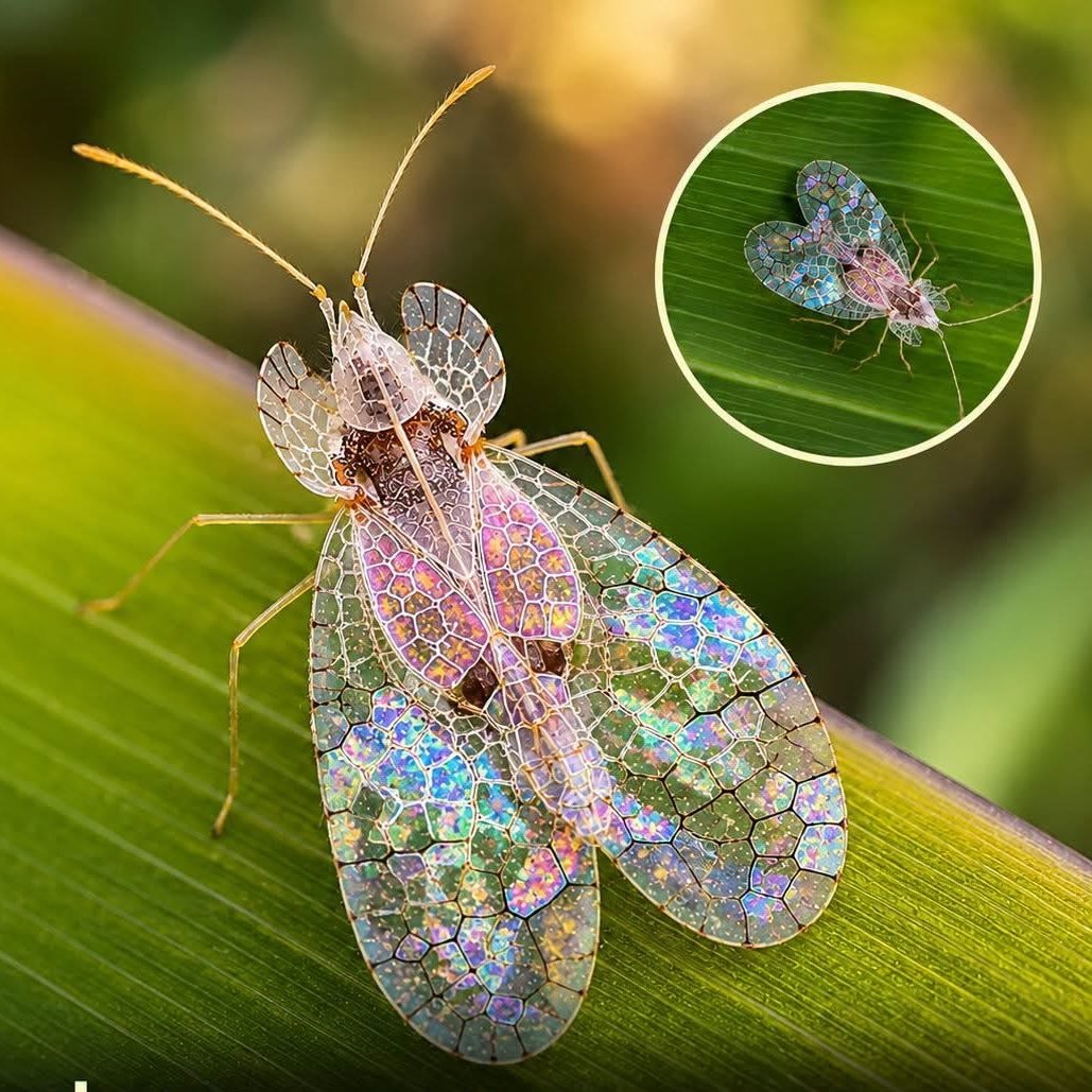 natural77384672's tweet photo. Banana Lace Bug (Stephanitis typica), a tiny insect renowned for its delicate, transparent wings that resemble stained glass. https://t.co/RVIKUcuQ3s