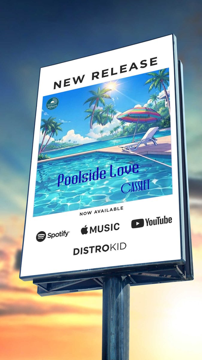 WallsandRecords's tweet photo. いよいよ、Cassletの『Poolside Love』の配信がスタートしました！
Spotify、Apple Musicなどでお聴きいただけます。
こちらからどうぞ↓
https://t.co/XKqJ0nkRFp

この夏、ぜひお聴きください。

#PoolsideLove #Casslet https://t.co/vpODePIaee