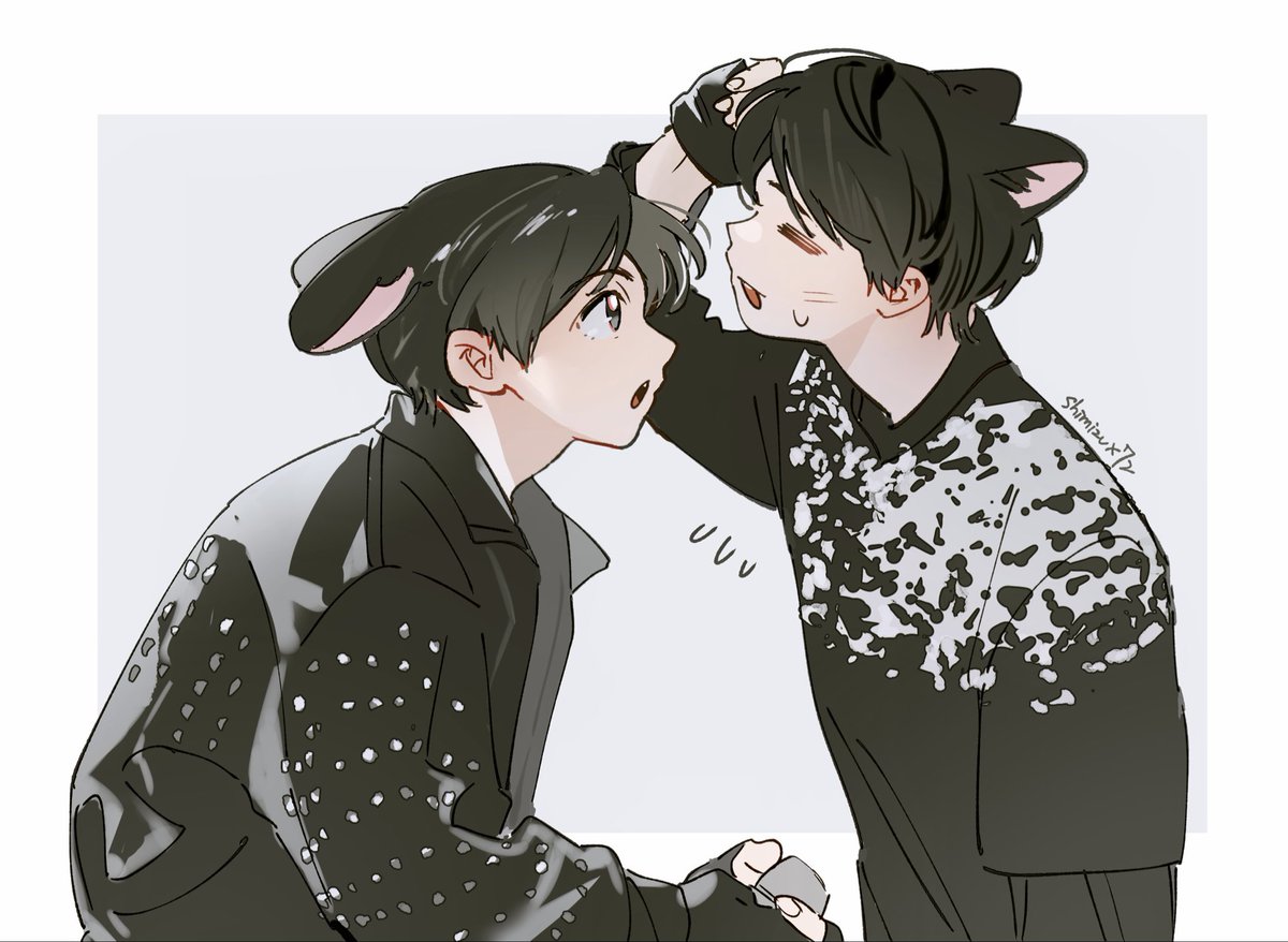 shimizux72's tweet photo. 🐰🐱 https://t.co/21z1wOFv9q
