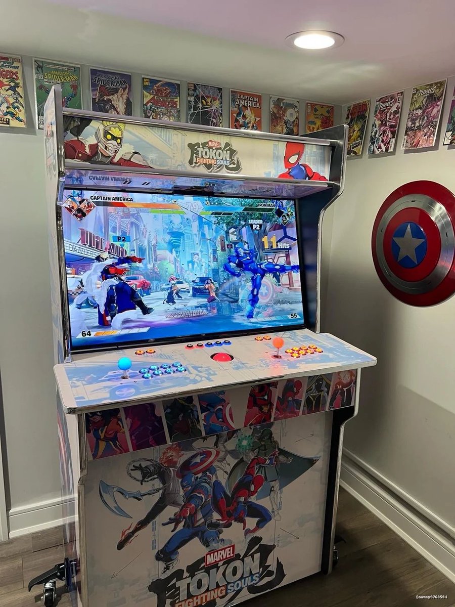 fightstickart's tweet photo. Marvel Tokon cabinet - sammy8768594 https://t.co/Tg66hwgvNv