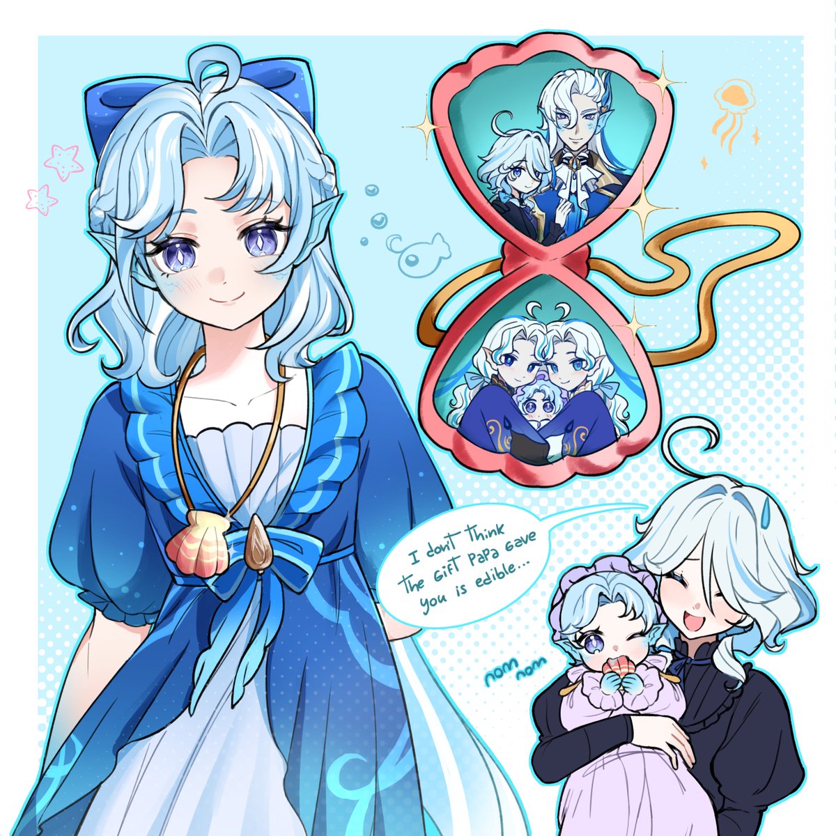 Aylu_tori's tweet photo. Lady Cécile and her most precious treasure💙 https://t.co/HGoefltw1G