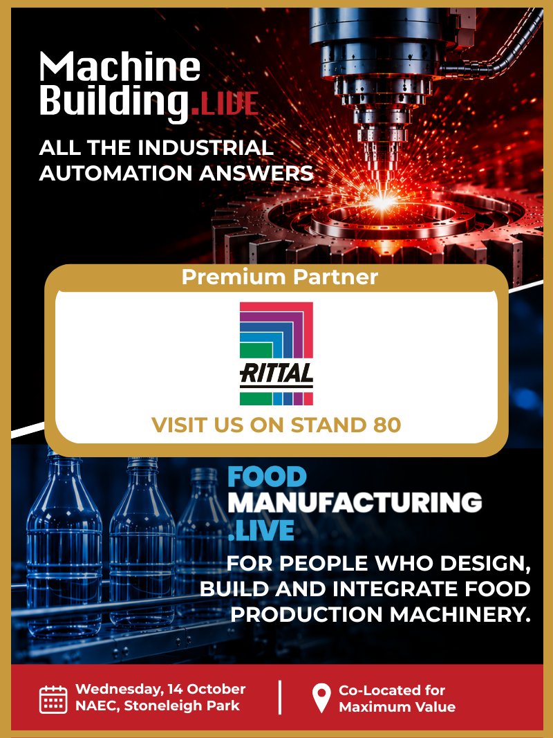 MachBuild's tweet photo. 🌟 @Rittal_Ltd will be showcasing the integrated solutions that support modern industrial automation.
📅 Wed 14 October
📍 NAEC, Stoneleigh Park, Warks
🎯 Stand 80
#MachineBuildingLive #IndustrialAutomation #Enclosures #PowerDistribution #Engineering #MachineBuilding #Industry40 https://t.co/OP06il6uLc