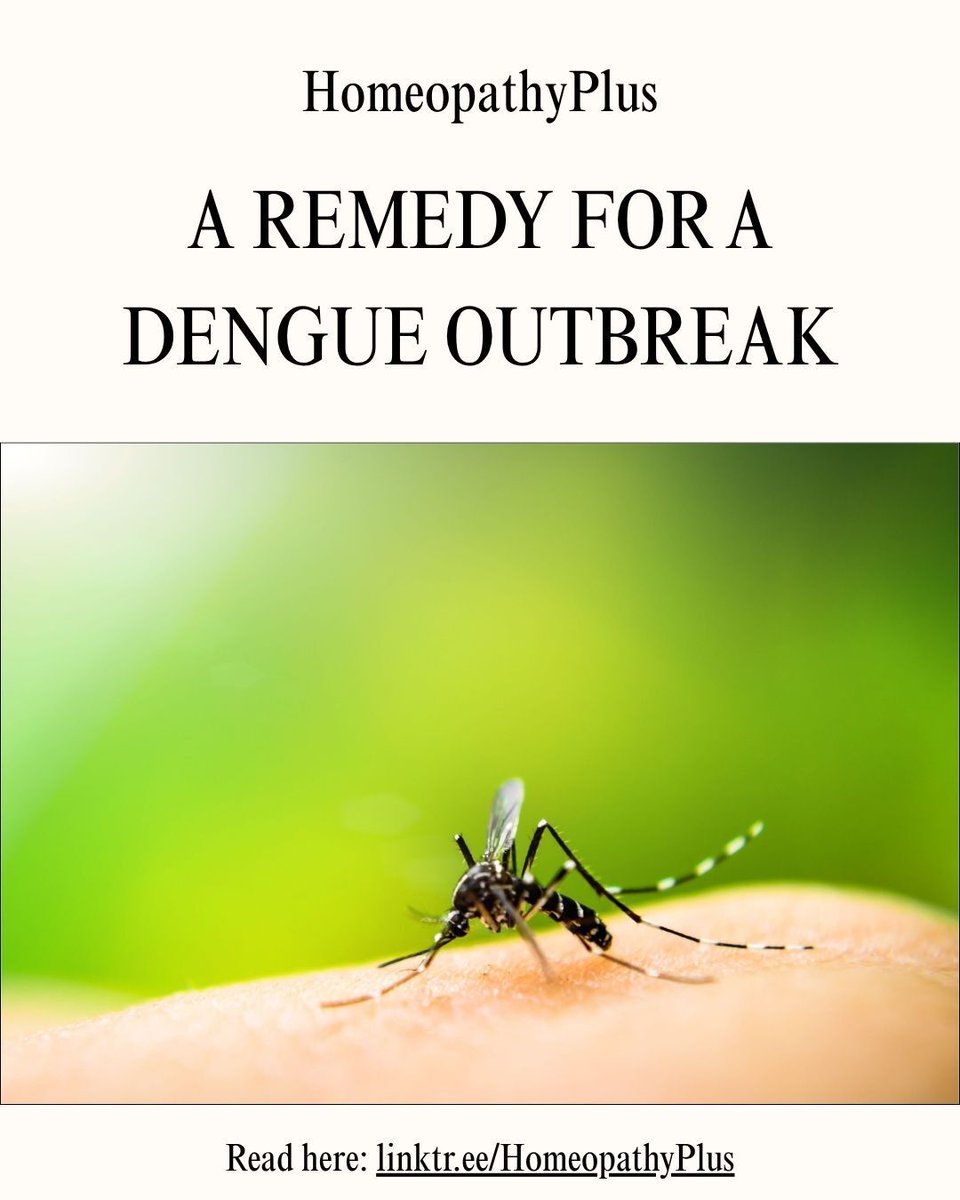 HomeopathyPlus's tweet photo. A Remedy for a Dengue Outbreak.
During a dengue outbreak in Kannur, Kerala, researchers carefully analysed symptoms across multiple cases to develop a homeopathic working case definition and identify a genus epidemicus for secondary prevention. Their findings pointed to Arsenicum album as the matching remedy for several affected areas, offering insight into how homeopathy can support outbreak management through precise symptom study.
https://t.co/trho75T4eb
Learn How to Use Homeopathy with our 30-Day Course: https://t.co/QLusmInFCS
#Homeopathy #Dengue #GenusEpidemicus #HomeopathicResearch #NaturalPrevention #PublicHealth