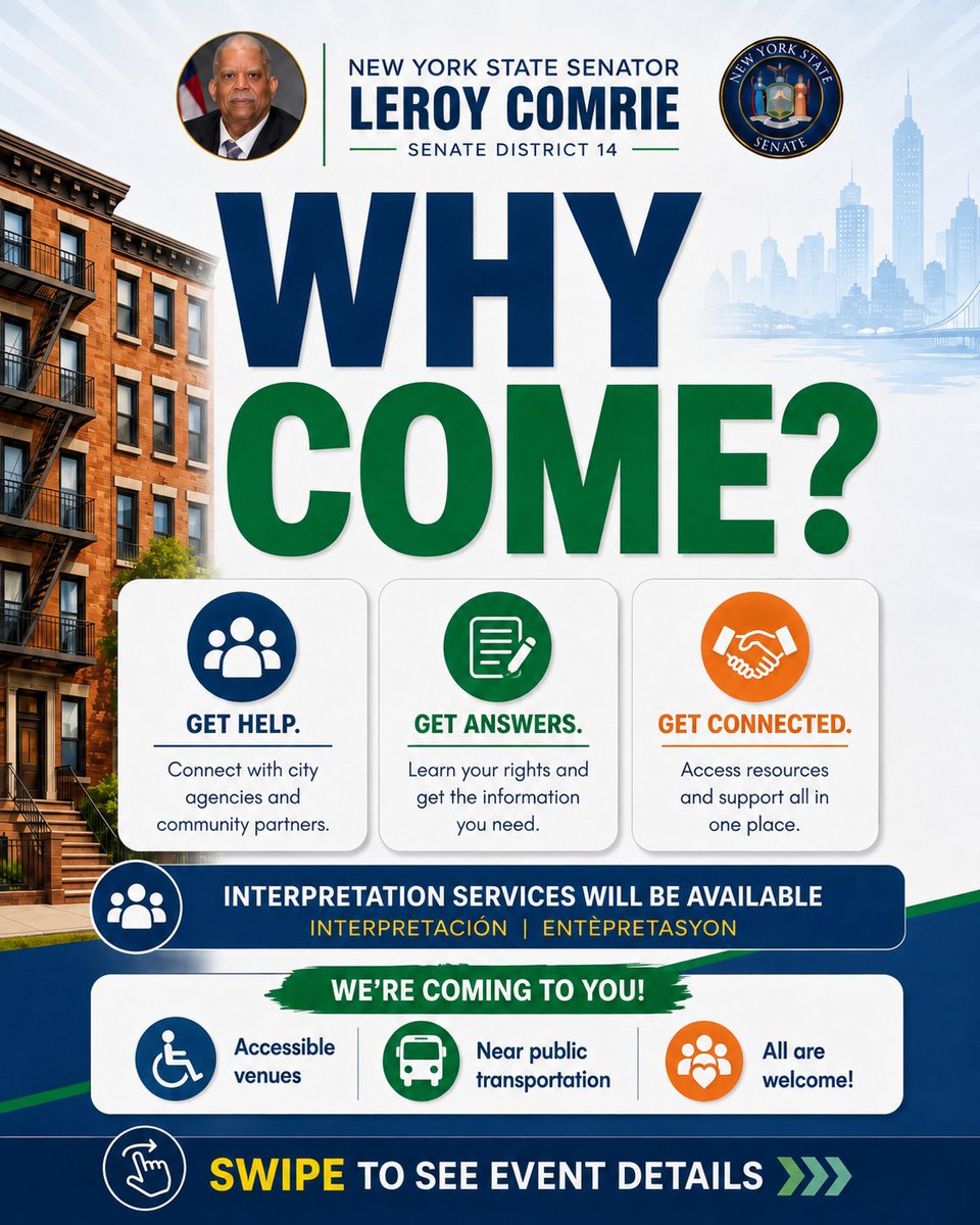 MayorsPEU's tweet photo. Queens tenants: Get help with housing complaints, tenant rights, referrals, building safety and more.

Sat. Aug. 8, 11 AM–2 PM
Mt. Olivet Baptist Church, 202-03 Hollis Ave.

No appointment needed.

With @LeroyComrie @nycpa @NYCMOPT @NYCHousing @NYC_Buildings https://t.co/gSzWT443bE