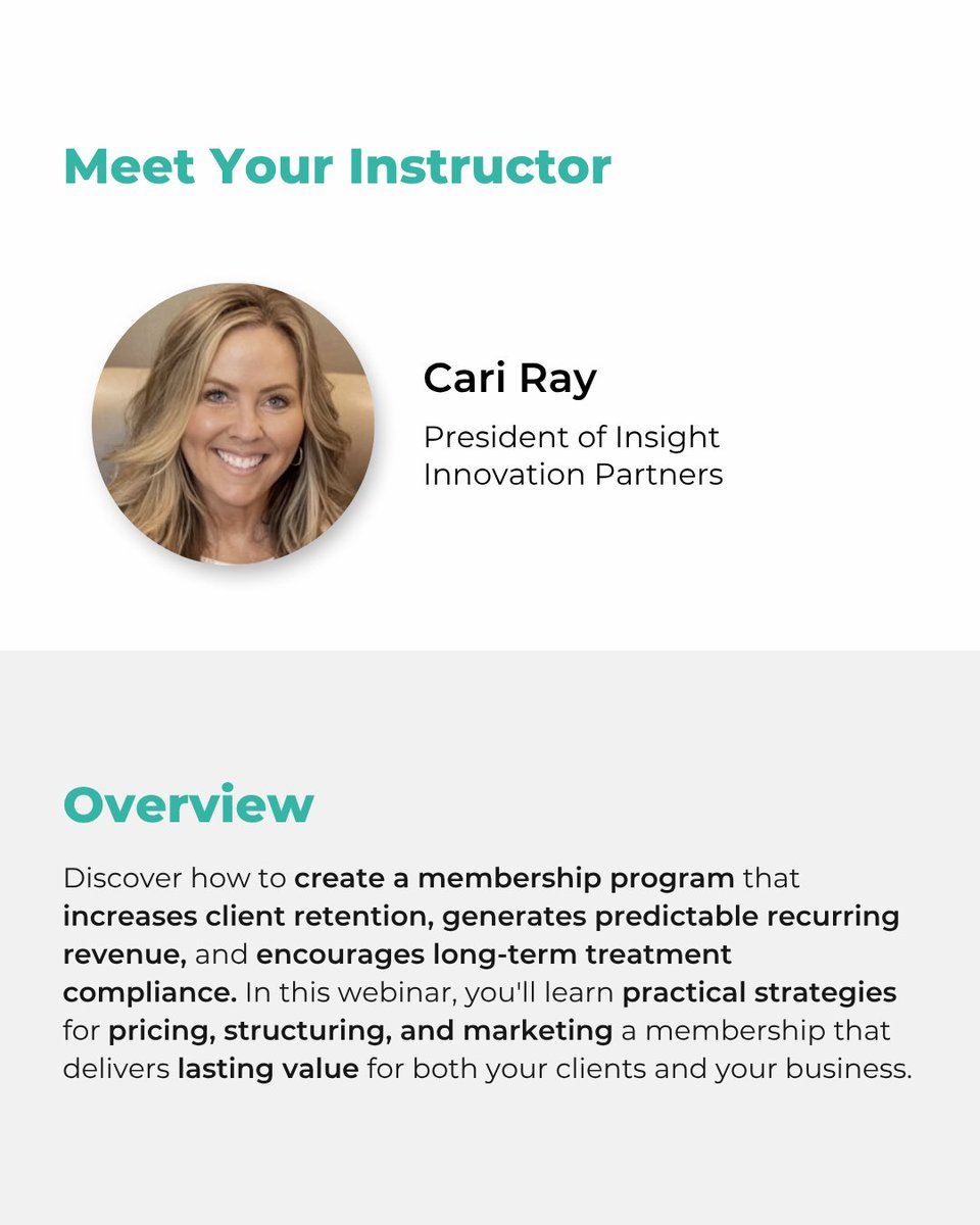EmpireMedical's tweet photo. Join us for a FREE live webinar and learn how to build a med spa membership program that increases patient retention, creates predictable monthly revenue, and keeps clients engaged in their treatment plans.>> https://t.co/A98l0G9Xtv https://t.co/hoiex9jOXG