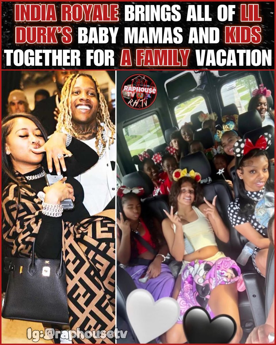 raphousetv2's tweet photo. India Royale Brings All Of Lil Durk's Baby Mamas And Kids Together For A Family Vacation ❤️ https://t.co/poydXr9K8O