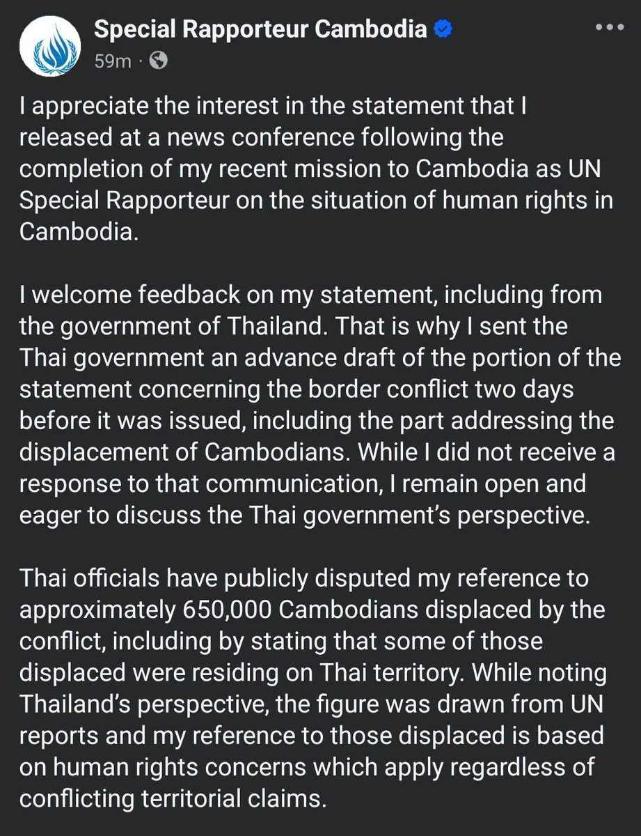LimPengkheang's tweet photo. The Thai government will continue to adhere to the 1:50,000 scale map while the Cambodian government has proposed that the UN recognize the 1:200,000 scale map. The statement on this point is surprising because this issue has been widely discussed in Thai society and it is already recognized that the 1:50,000 scale military map cannot be used as a basis for international legal disputes.
Another important point regarding the map is that on the edge of the map, it is clearly stated that it cannot be used as a reference for the border line. I believe that the Prime Minister and Deputy Prime Minister can request the military map to come and examine it in person.
The Thai government and relevant officials must be well aware that the 1:200,000 scale demarcation map is used for both the Thai-Lao and Thai-Cambodian borders at the same time. Therefore, in practice, it is impossible for the Thai-Cambodian border to use the 1:50,000 scale military map but the Thai-Lao border to use the 1:200,000 scale demarcation map.
In addition to the General Department of Military Maps, the General Department of Treaties and International Law also knows very well which map is used in international law. If the Prime Minister and Deputy Prime Minister do not have confidence, they can directly inquire from both institutions, especially the General Department of Treaties and International Law, which is a unit directly under the Ministry of Foreign Affairs of Thailand. Similarly, the Prime Minister can summon the Director General of the General Department of Military Maps to verify the accuracy of the map. #ThailandInvadeCambodia