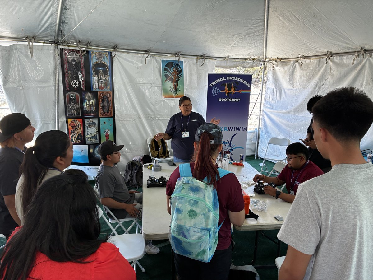 internetsociety's tweet photo. The Internet Society Foundation’s early investments in #IndigenousConnectivity continue to bear fruit years later: the Tribal Broadband Bootcamp has worked with more than 100 Tribal nations and trained more than 500 emerging leaders from Tribal communities over the past five years.
With initial funding from the Foundation in 2022, the initiative has become one of the most important efforts in Indigenous connectivity in the United States.
This year, Sharayah Lane, our senior advisor for Indigenous community connectivity, joined the bootcamp’s five-year celebration, a week of hands-on training led by and for Tribal communities. Read the full story: https://t.co/T8Q0jkLY3J
