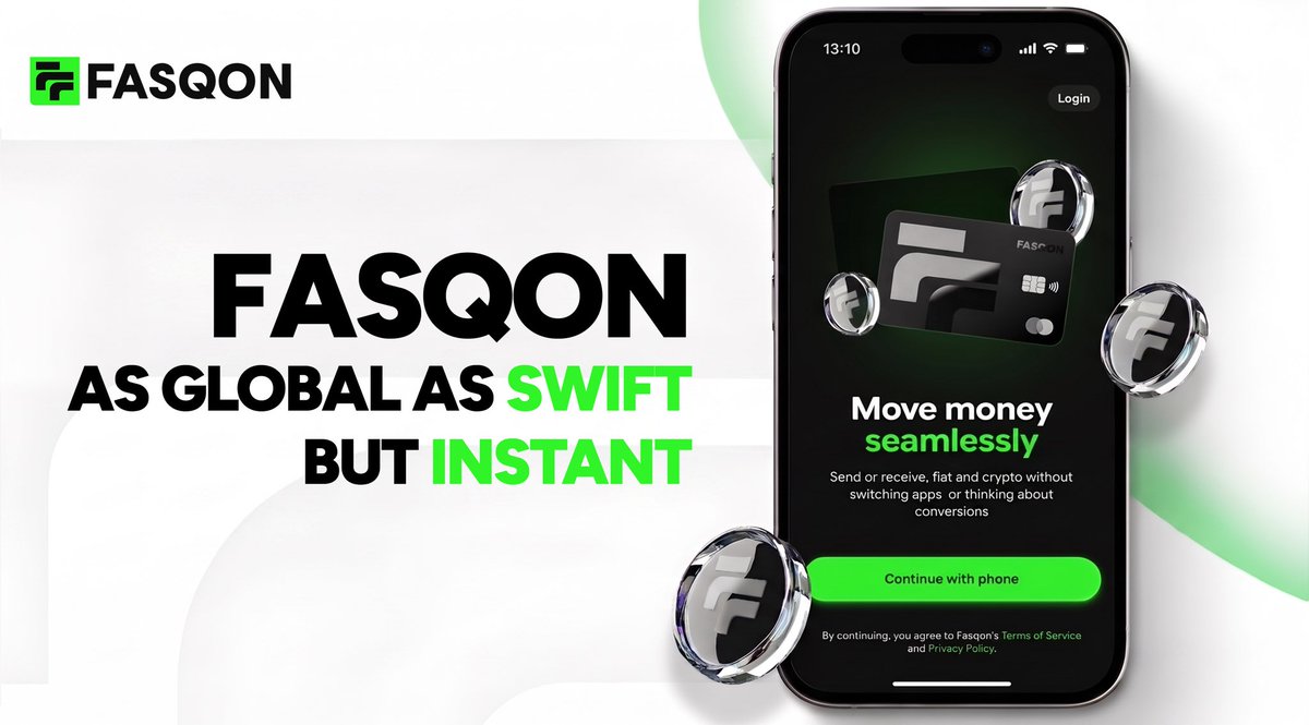 fasqon's tweet photo. The fastest cross-border payment rail is not always SWIFT.
In some corridors, the more efficient route may be:

local currency → regulated stablecoin rail → settlement → local currency.

The difference is that the business should not have to manage that process itself.

✅No exchange account.
✅No manual purchase of USDC or USDT.
✅No wallet transfer followed by another conversion at the receiving end.

The client sends and receives traditional currency. The stablecoin can operate underneath as an optional settlement rail when it offers a meaningful advantage in speed, cost or availability.

That is the infrastructure model @fasqon Fasqon is building - a multi-rail environment.  A payment may move through SEPA, SWIFT or a supported blockchain settlement rail, depending on the currencies, corridor, counterparty, compliance requirements and execution conditions.

Where stablecoins offer the better route, Fasqon can manage the conversion and settlement logic beneath the customer experience. Where traditional rails are more appropriate, they remain available.

For the business, the workflow stays familiar: send fiat, receive fiat, track the payment, reconcile the transaction.

The complexity sits in the infrastructure not with the client.

The real advantage is therefore not “crypto payments.”

It is intelligent rail orchestration: combining the reach and familiarity of traditional banking with the speed and availability that stablecoin infrastructure can provide in eligible transactions.

Speed matters. But resilience, transparency and compliant fallback options are what make that speed suitable for business finance.

#Fasqon #neobank #payments #banking #fintech