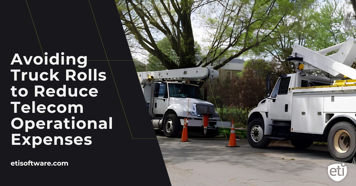 ETI_Software's tweet photo. Truck rolls are huge hidden costs in #broadband operations. Many can be avoided with real-time device visibility, connected systems, and remote diagnostics. Less guesswork. Fewer repeat visits. Better customer experiences.
https://t.co/UgWNsKUIX2
#Telecom #Fiber #Automation https://t.co/H724PeOWhb