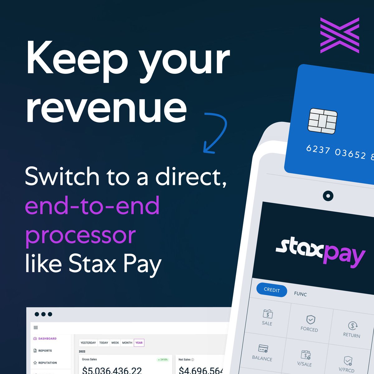 staxpayments's tweet photo. As your field service business scales to a multi-branch operation, the  flat-rate processor you used to start your business may now be causing financial drain.

Moving to a direct, end-to-end provider like Stax Pay completely alters your unit economics. ⤵️
https://t.co/WeqZAwIWjg https://t.co/eGQ7XQZ8iW