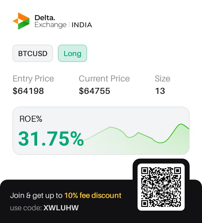singh2704amit's tweet photo. This is where my current trade stands. Come trade with me — scan the QR to join on @Delta_Exchange https://t.co/Xt67RpVs1A https://t.co/tR4QH7e9jT