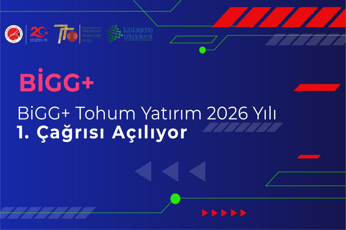 KastamonuTTO's tweet photo. BiGG Yatırım Programı Aşama 3 kapsamında, BiGG tohum öncesi yatırımı almış veya 1512 kodlu Girişimcilik Destek Programı ile desteklenen projesini tamamlamış, ticarileşme potansiyeli doğrulanmış kuruluşlara yönelik “2026-1 BİGG+ Tohum Yatırım Çağrısı” açılacaktır. https://t.co/TX2kpBV757