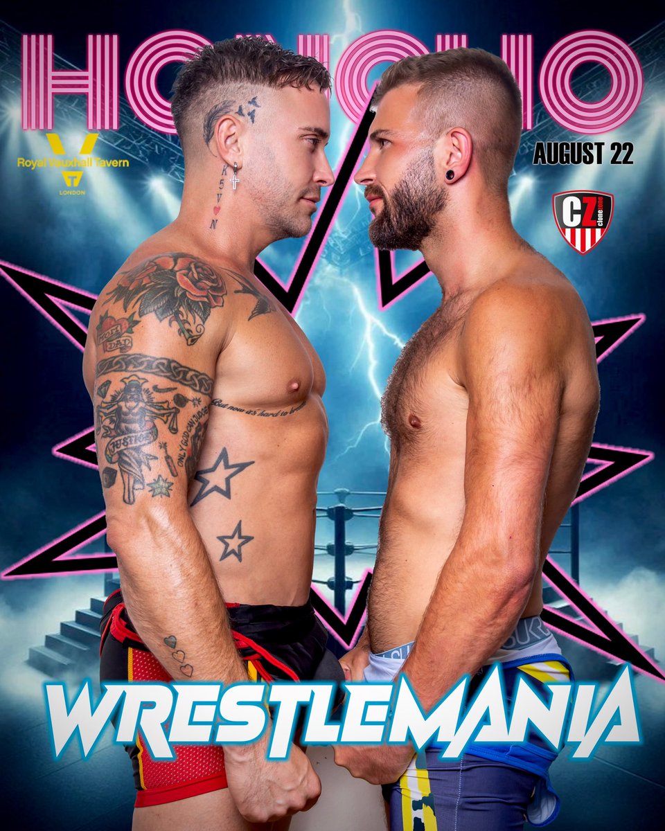 HONCHODISCO's tweet photo. SEE U IN THE WRESTLING RING! 
HONCHO / WRESTLEMANIA / AUG 22
Performances: @Zak_AX &amp; @WolfRayetXXX 
Hosted: @funlad244 
DJs: @LloydPaulDixon &amp; @aamyko 
Doors open 10pm @thervt 
Tickets: https://t.co/GXZgbdukuK https://t.co/w8oWdM2rGW