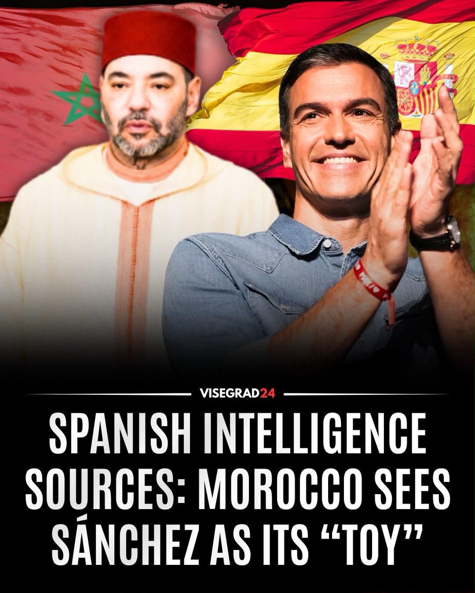 visegrad24's tweet photo. Officials from Spain's intelligence agency (CNI) reveal that Morocco now sees Prime Minister Pedro Sánchez as "a toy in its hands" and as "spent" after "getting everything they could" from him, particularly following Spain's recognition of Moroccan sovereignty over Western Sahara.

The sources believe the mass crossing of migrants into Ceuta is intended as a warning to Madrid over "who is in charge," rather than simply a reaction to Sánchez's recent visit to Algeria.
