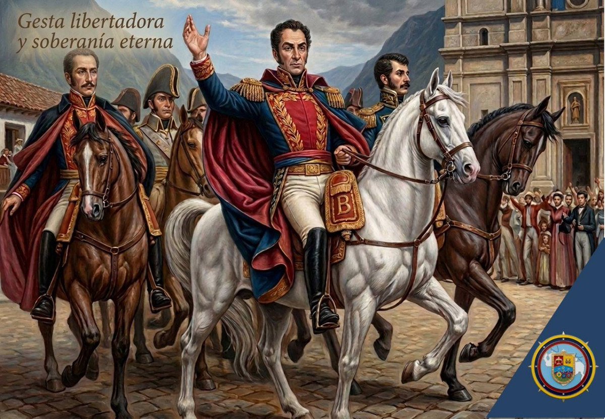 secodena's tweet photo. ✅#06Ago || En conmemoración de la entrada triunfal del Libertador Simón Bolívar a Caracas, honramos la culminación de la heroica Campaña Admirable. 

@delcyrodriguezv
@capitanescalonajuan
@Ornelas. Ferreira https://t.co/4oHOoQHXwB