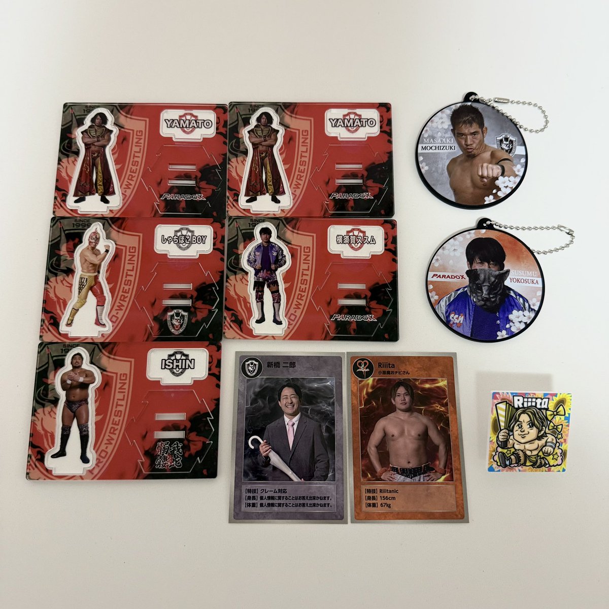 15ices2's tweet photo. 【交換】ドラゴンゲート DRAGONGATE ドラポン アクスタ

譲) 写真参照

求) シュン選手、菊田選手、定価+送料
※めじるし、顔面ヘアクリップ優先＞その他
※優先のものは2:1交換可能、買い取りもしております

9/3後楽園、9/19横浜で手渡し、郵送も可能
検索からもお気軽にお声がけください◎ https://t.co/R9pjPrucvS