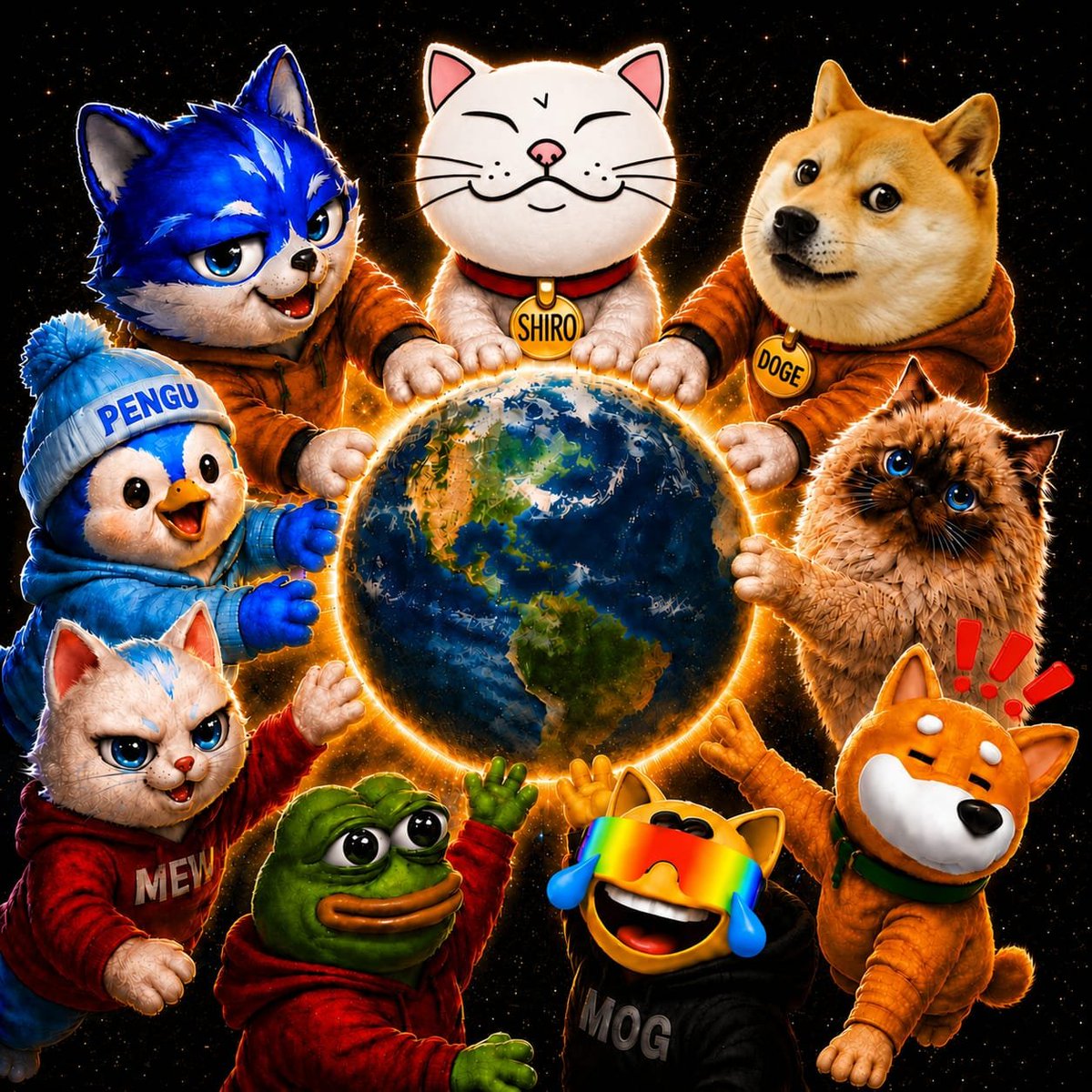 shiro's tweet photo. 🌍🐾 Different communities. Different stories. One shared passion.

Whether you're here for cats, dogs, frogs, or penguins... We all help make crypto stronger.

Respect each other. Build together. Win together. ❤️

@Shiro @Dogecoin @mogcoin @mew @bonk_inu @pudgypenguins @Toshi @pepecoineth @MrMigglesOnBase

#SHIRO #DOGE #MOG #MEW #DOGE #PENGU #TOSHI #PEPE #BONK #Memecoin #Crypto #Web3 #ShiroArmy