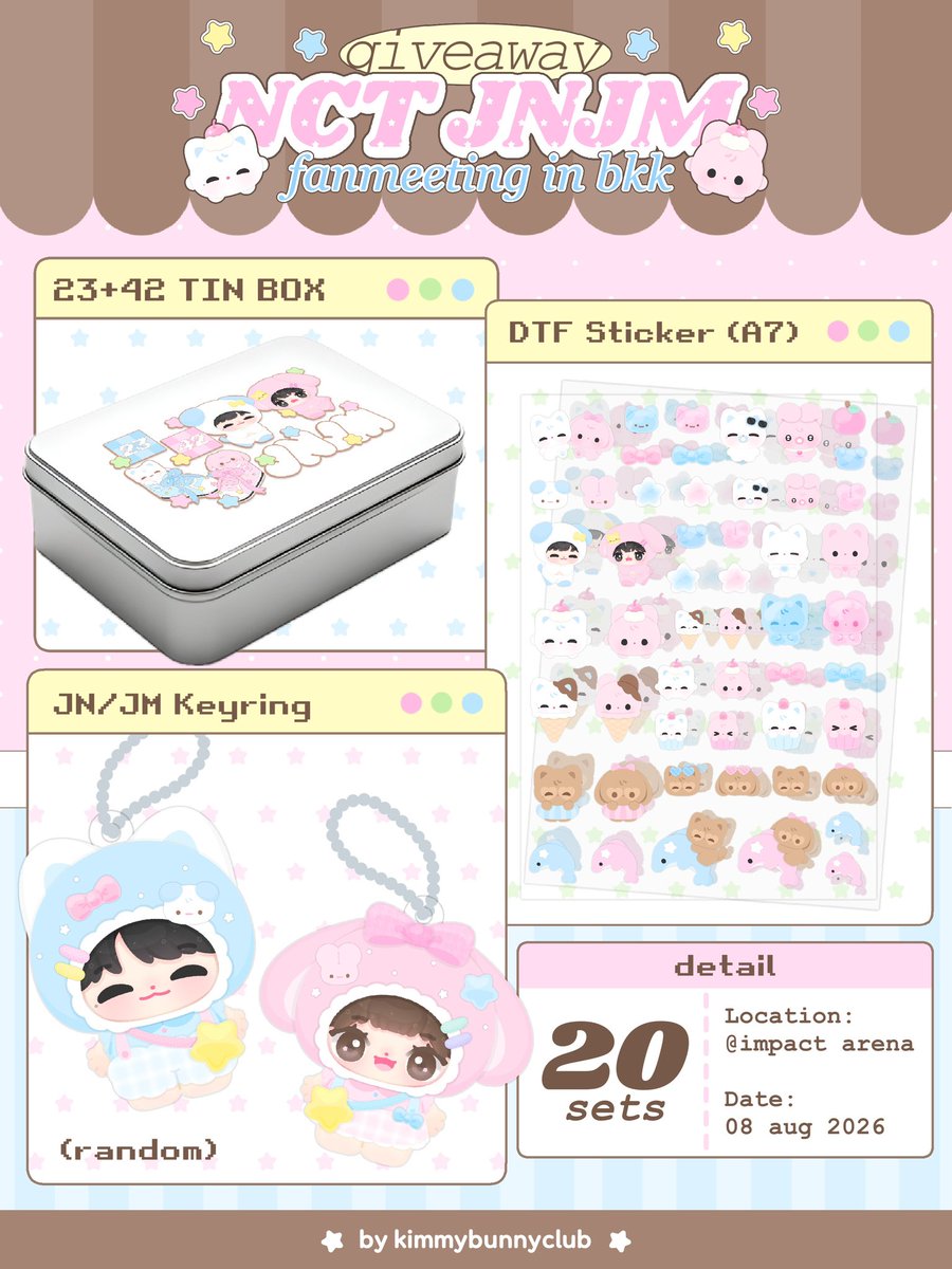 Kimmybunny02's tweet photo. ᴘʟꜱ ↻ &amp; ♡

◟🐶🐰 ৲  𝚐𝚒𝚟𝚎𝚊𝚠𝚊𝚢 : 
₊ ⁺ 𝑱𝒏𝑱𝒎 𝑫𝒖𝒂𝒍𝒊𝒕𝒚 𝒊𝒏 𝒃𝒌𝒌 ₊

location : Impact arena
date : 08 Aug 2026 | time : tba
⭑ more detail in mention ⭑

#NCTJNJM_FANMEETING_TOUR
#NCTJNJM_FANMEETING_TOUR_DUALITY https://t.co/eA4yiMPuwm