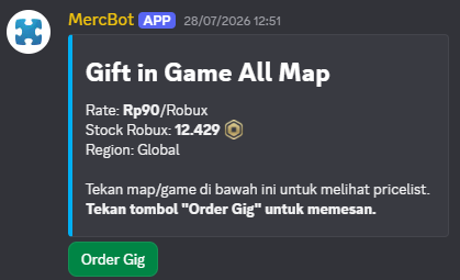 lakasude's tweet photo. hai!! ada apa aja sih di server discord ku?
• robux via send/username dan gamepass
• gift in game (gig) all game/map
• limited items
• rekber
• giveaway
...dan masih banyak lagii! https://t.co/3ym1q5kopL