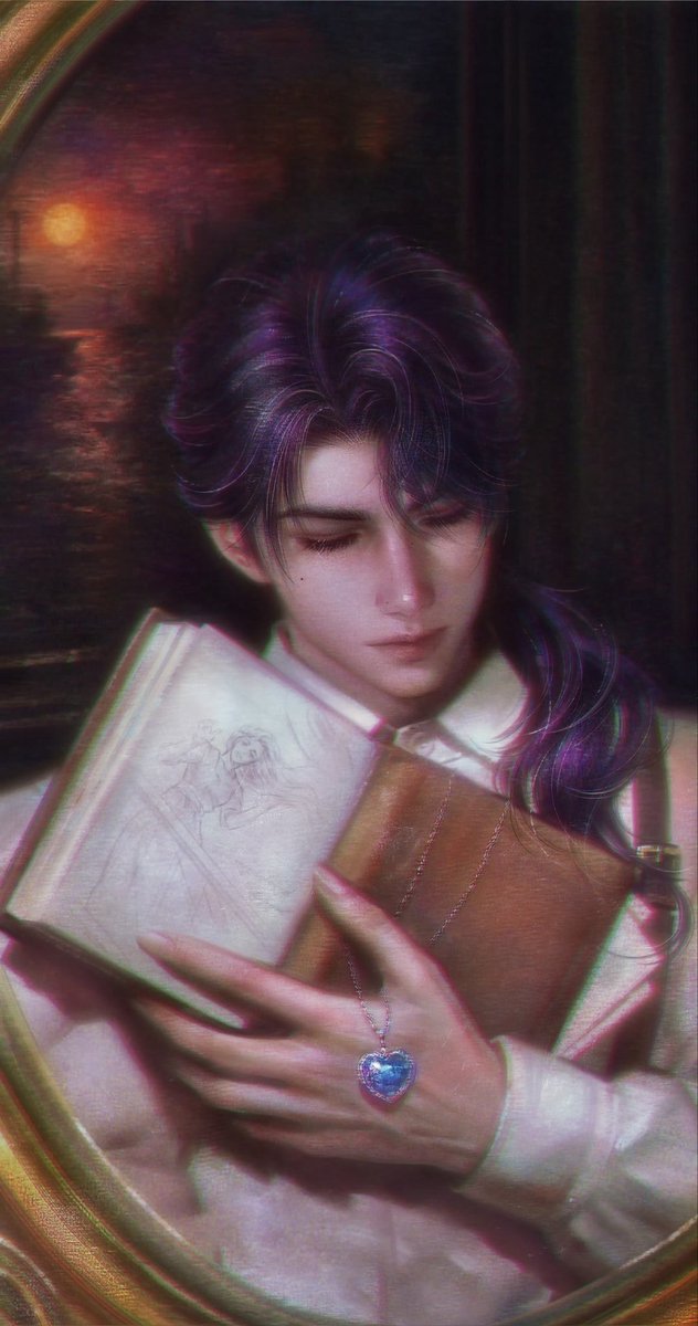 RafayelSeaSong's tweet photo. “Then I started imagining a young painter from that era, so I created a humble, unknown painter version of Qi Yu”

～ 喵苗修行画画的 via 微博 https://t.co/oGFVLf5SyM