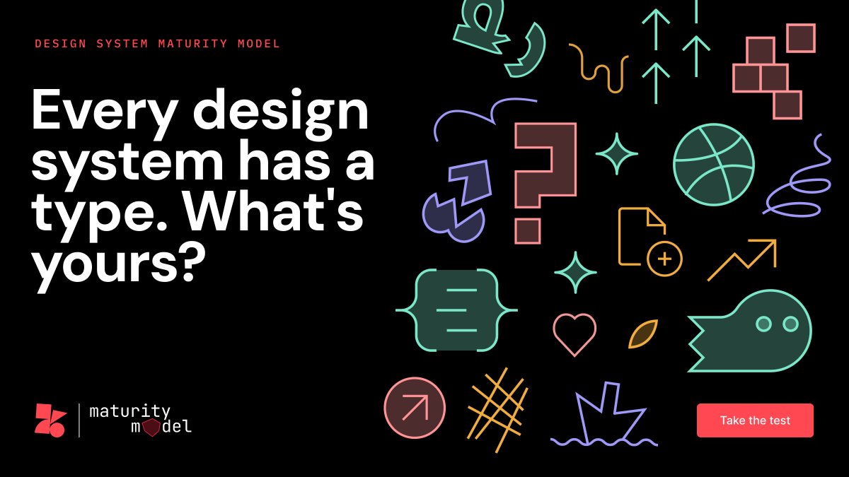 zeroheight's tweet photo. Every design system has a type.

The Design System Maturity Model scores yours across six axes: Foundations, Documentation, Governance, Adoption, Measurement, AI Readiness - then gives you an archetype and the full shape of your system.

Take the test 👉 https://t.co/rfg8k3o45I https://t.co/1GajwOasnQ