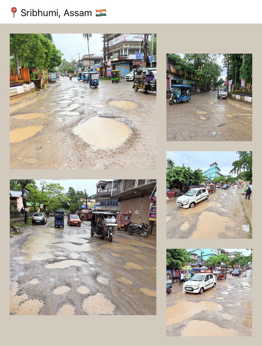 ArindomDas13's tweet photo. @nitin_gadkari @PMOIndia @himantabiswa @CMOfficeAssam 
This is National Highway-number 37  . And Main road of Sribhumi District of Assam , a district app 43 year old ,and just because of this peoples are migrating to other state / Town https://t.co/uRk9kMHwuZ