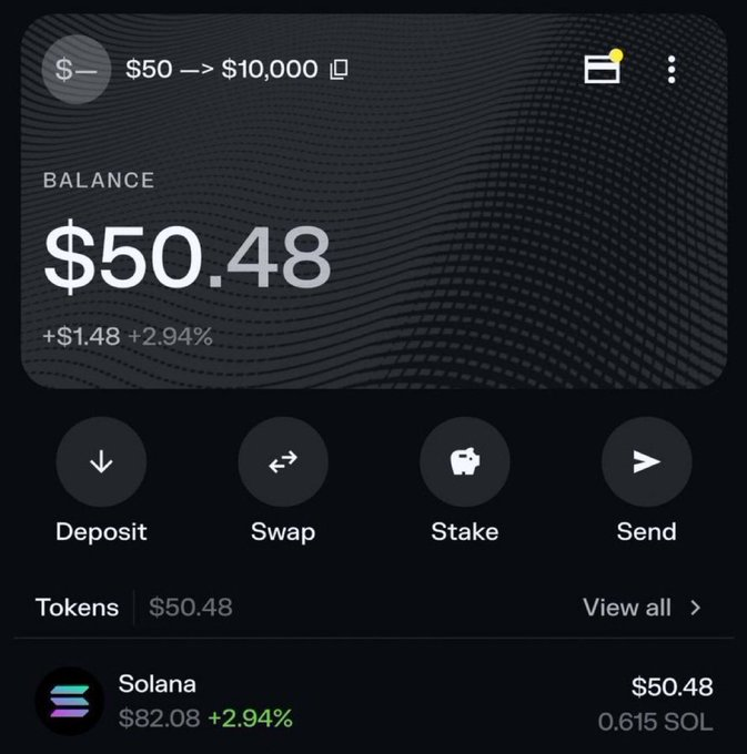 chadscabal's tweet photo. I’M BACK, JUST LIKE I PROMISED.  

TIME TO START THE $50 → $100,000 CHALLENGE AGAIN.  

I’LL COVER THE STARTING $50 FOR 100 PARTICIPANTS.  

LAST TIME IT TOOK ME AROUND 12 DAYS.  

THIS TIME I’M GOING FOR EVEN FASTER.  

WANT TO FOLLOW THE CHALLENGE?  

COMMENT “ME” BELOW + JOIN MY TG THROUGH THE PINNED TWEET.  

COMMENTS LOCK IN 24 HOURS.