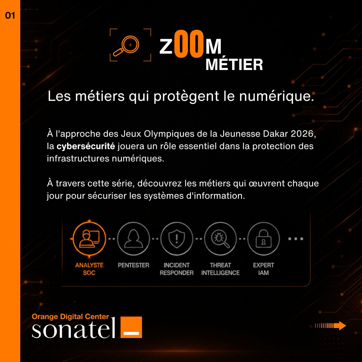 ODCSenegal's tweet photo. À l'approche des JOJ Dakar 2026, les métiers de la cybersécurité joueront un rôle essentiel dans la protection des infrastructures et des services numériques.

#OrangeDigitalCenter
#AmalNdiarigneAskanwi https://t.co/X13X10aamU