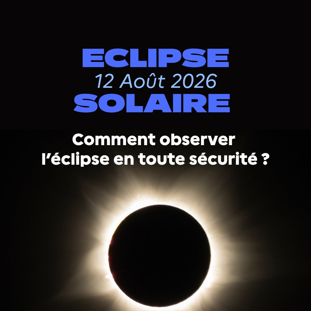 Image de Préfet Pas-de-Calais - #ÉclipseSolaire #Rappel

☀️ Le 12 août prochain, une éclipse solaire assombrira le ciel du Pas-de-Ca