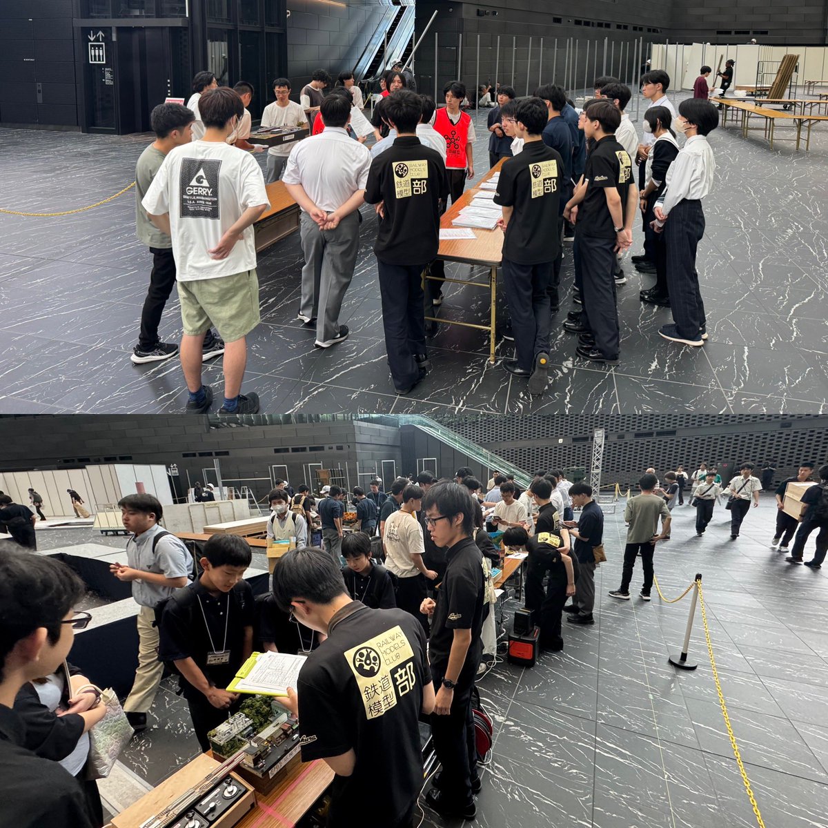 ihs_models's tweet photo. 鉄コン搬入日にて走行検査実施。今回は部員以外にも他校の方々と協力して実施。また輸送作品の開梱や走行検査も行いました。今年は200校超えの中、かなりの学校が1回の検査で通過できず計400回程実施し17時過ぎても終了出来ませんでした🥲来年は1回で通過出来るよう事前確認をお願いします🙇
＠te2con https://t.co/KynC0ZhJS3