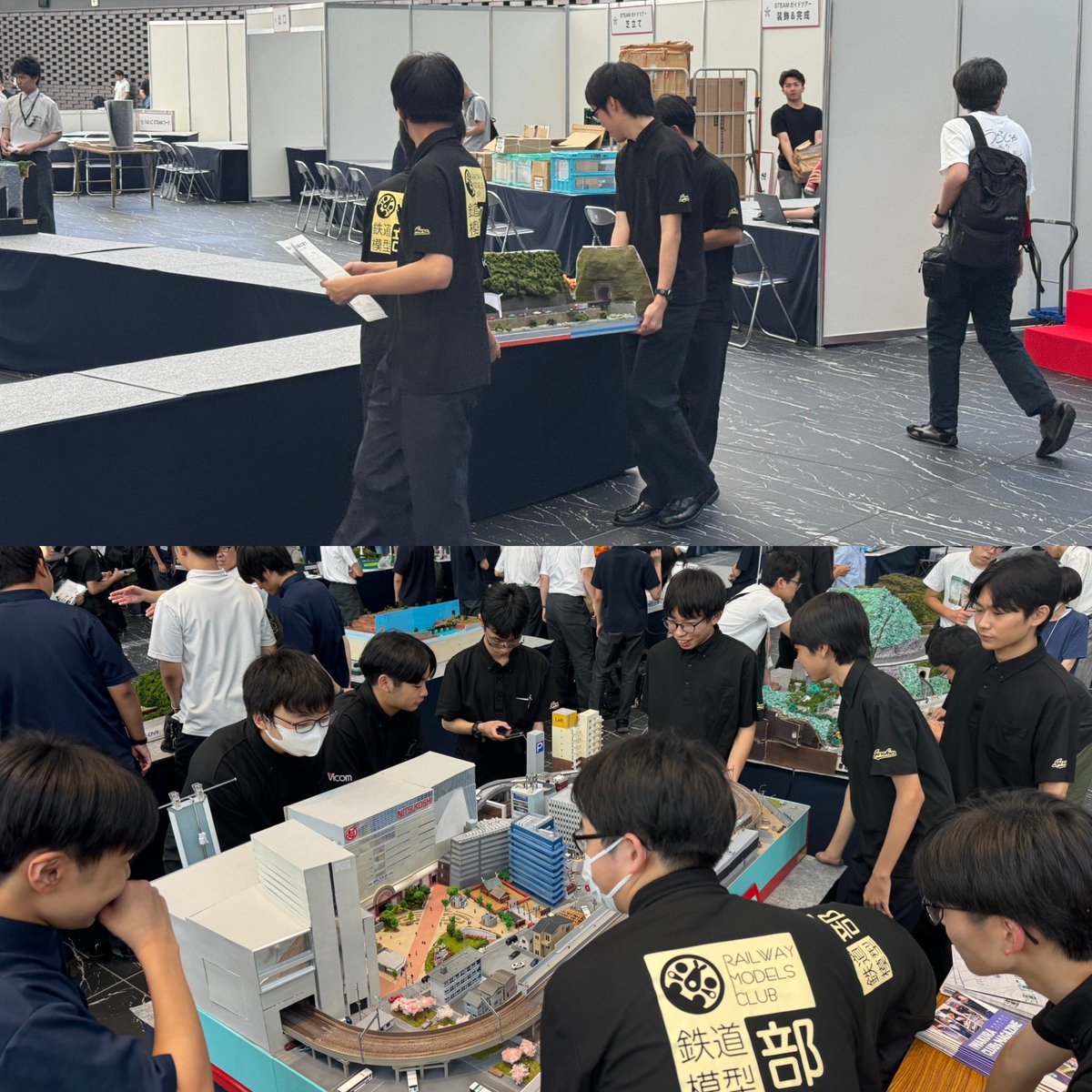 ihs_models's tweet photo. 鉄コン搬入日にて走行検査実施。今回は部員以外にも他校の方々と協力して実施。また輸送作品の開梱や走行検査も行いました。今年は200校超えの中、かなりの学校が1回の検査で通過できず計400回程実施し17時過ぎても終了出来ませんでした🥲来年は1回で通過出来るよう事前確認をお願いします🙇
＠te2con https://t.co/KynC0ZhJS3