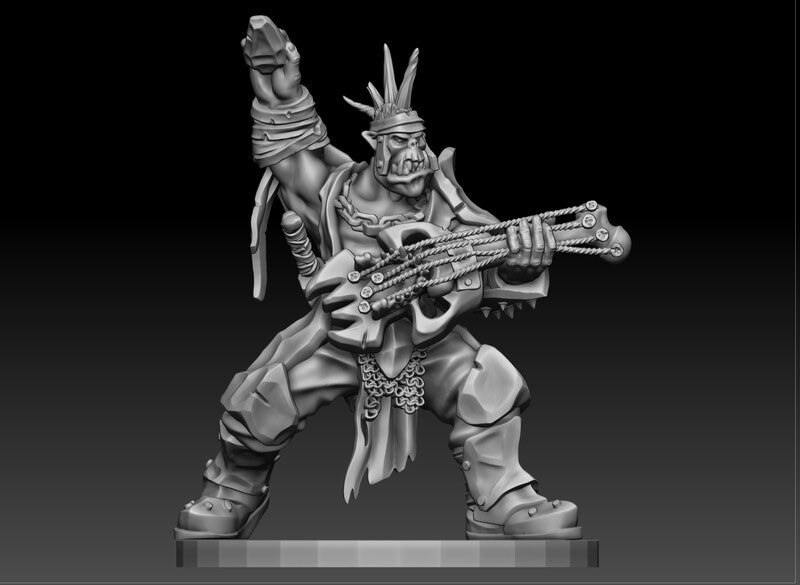stevstudio1's tweet photo. Heavy Metal Orc
32mm tabletop miniature sculpt for 3D printing. https://t.co/8Q35CNSWou