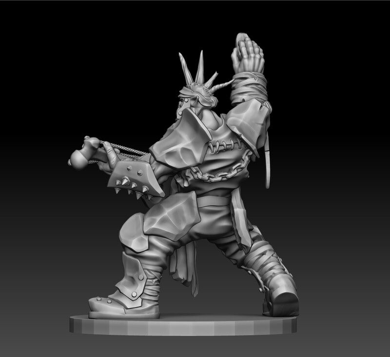 stevstudio1's tweet photo. Heavy Metal Orc
32mm tabletop miniature sculpt for 3D printing. https://t.co/8Q35CNSWou