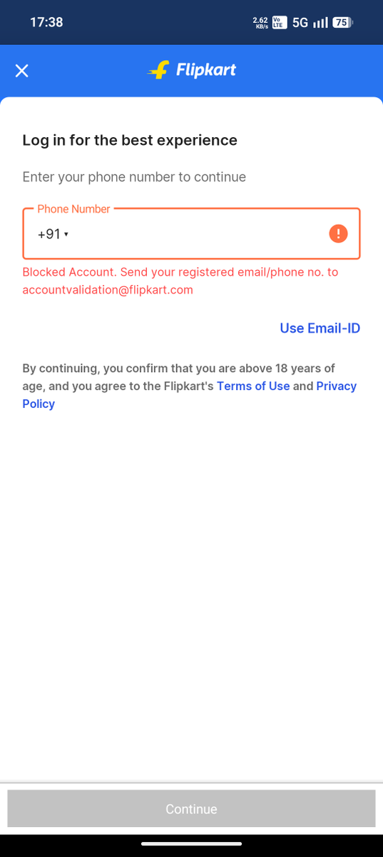imvittal's tweet photo. Hi @Flipkart 

Hi my account has been blocked by your end without proper reason. I have ordered many electronic appliances. So I don't have the invoice for the same which have warranty.

I have also mailed to your support. But there is no response.

What kind of service is this? https://t.co/wxQPFUhL2A